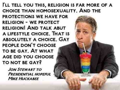 Jon Stewart on Gay Rights