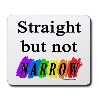 Straight but not narrow