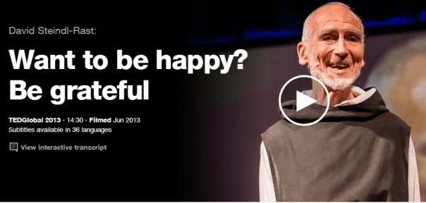 TED Talk Want to be happy